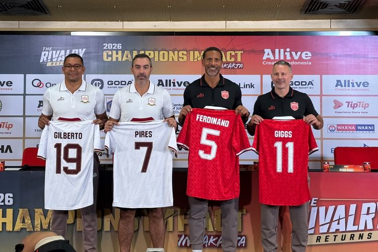 Legenda Arsenal dan MU Duel di GBK, Pires Senang Tak Hadapi Gary Neville