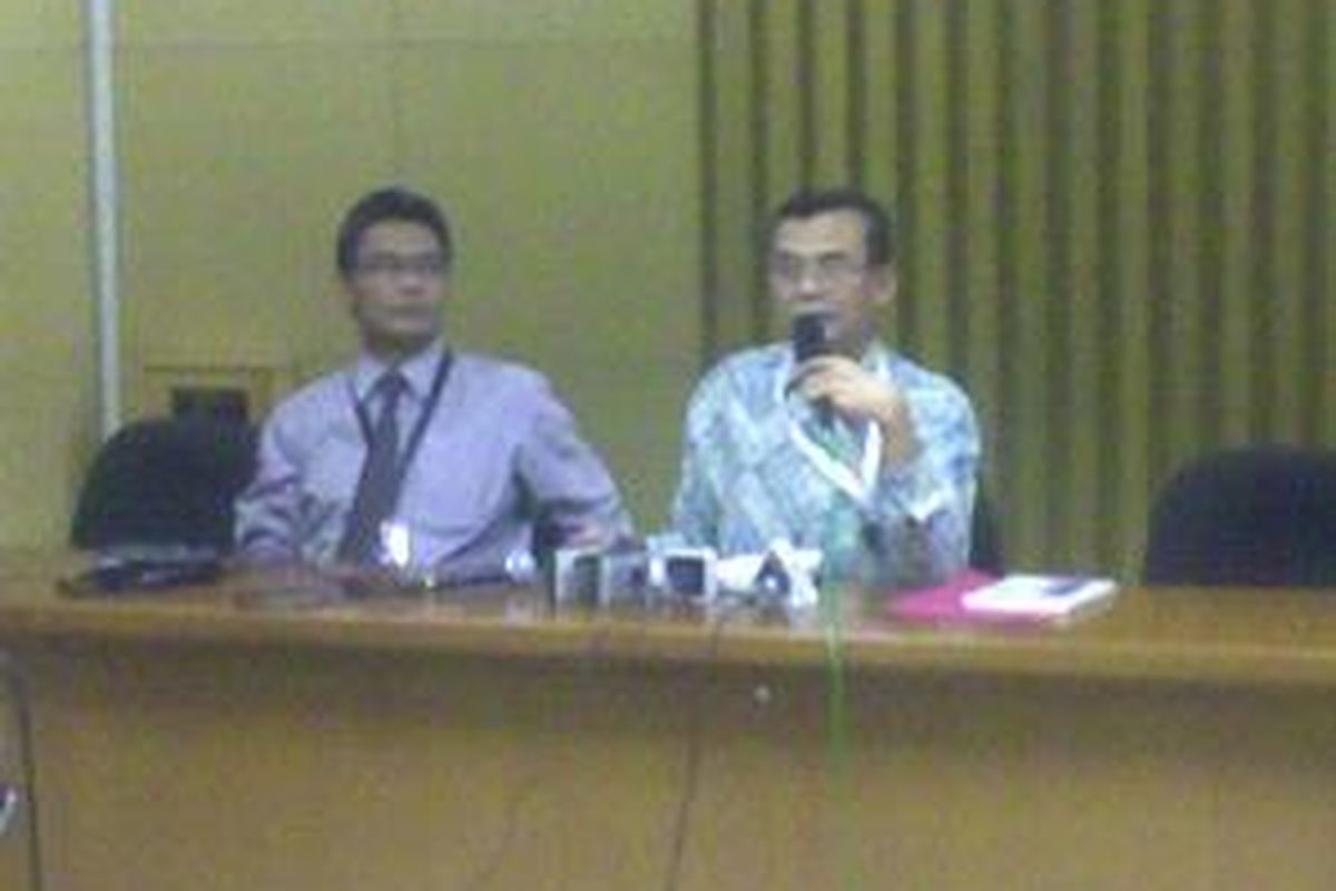 Konprensi pers pimpinan KPK terkait dilaporkannya Antasari Azhar