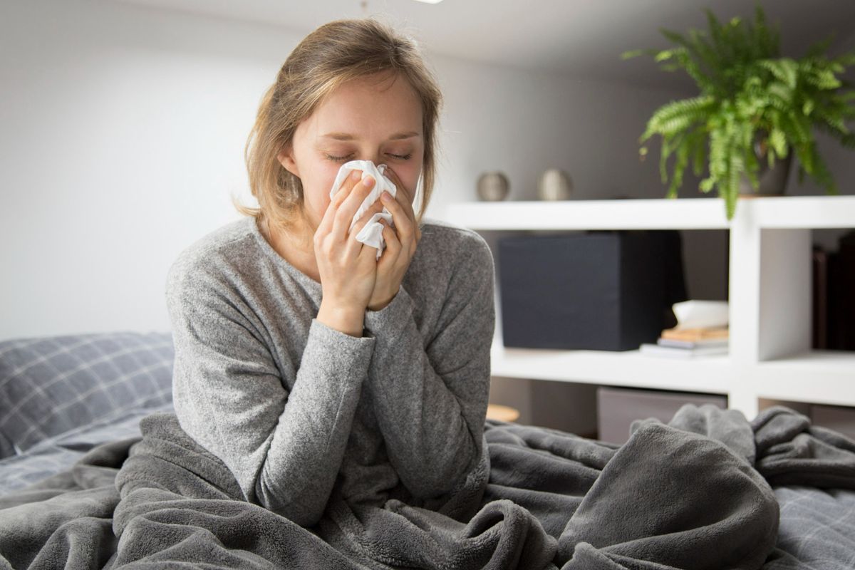 Manfaat daun mint untuk kesehatan termasuk meredakan gejala flu. Mentol -komponen kimia di dalam mint, dapat membantu membersihkan hidung tersumbat dan meredakan iritasi tenggorokan terkait dengan flu biasa.