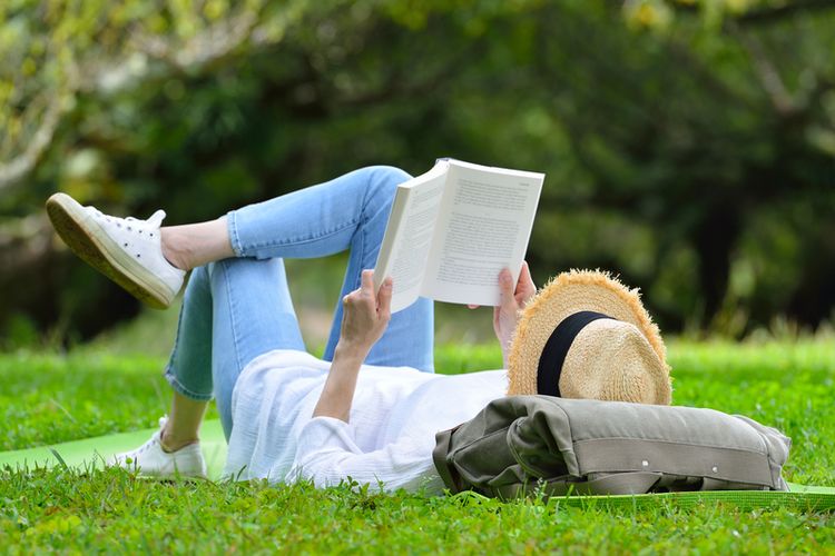 Reading in the park