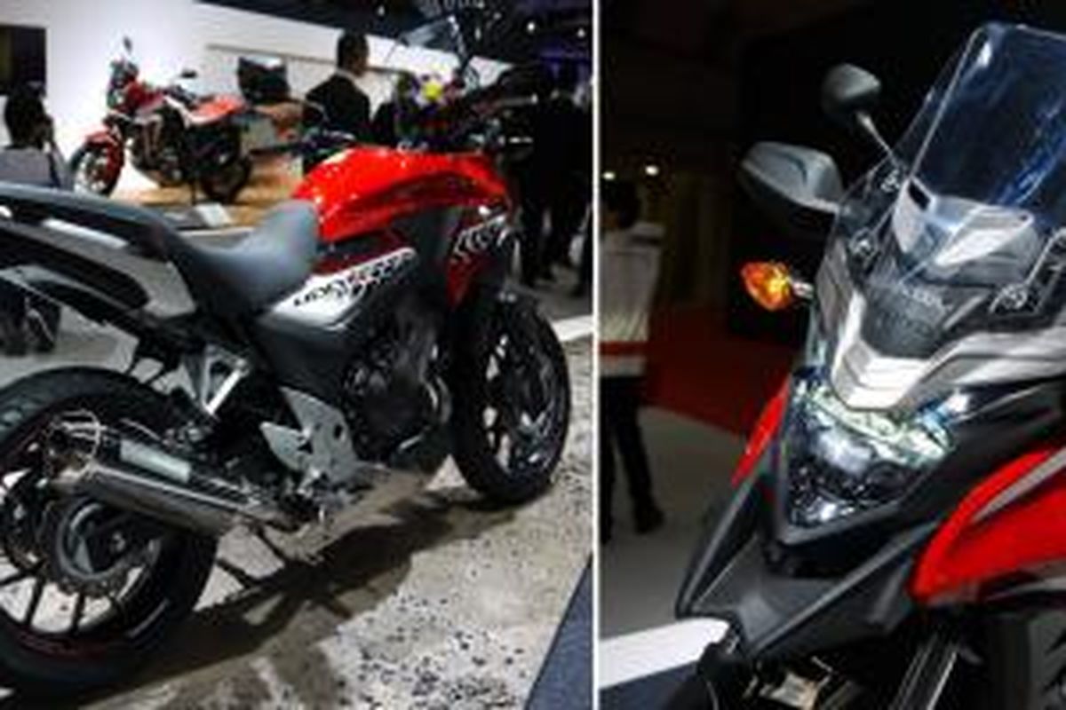 Honda CB400X saat dipajang di booth Honda Tokyo Motor Show 2015.