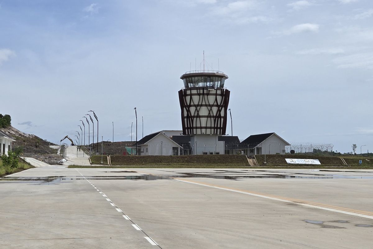 Menara ACT Bandara Internasional Nusantara di Ibu Kota Nusantara (IKN)