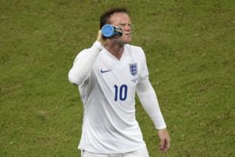 Striker tim nasional Inggris, Wayne Rooney.