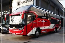 PO Agra Mas Rilis Bus Baru, Pakai Bodi Suites Combi