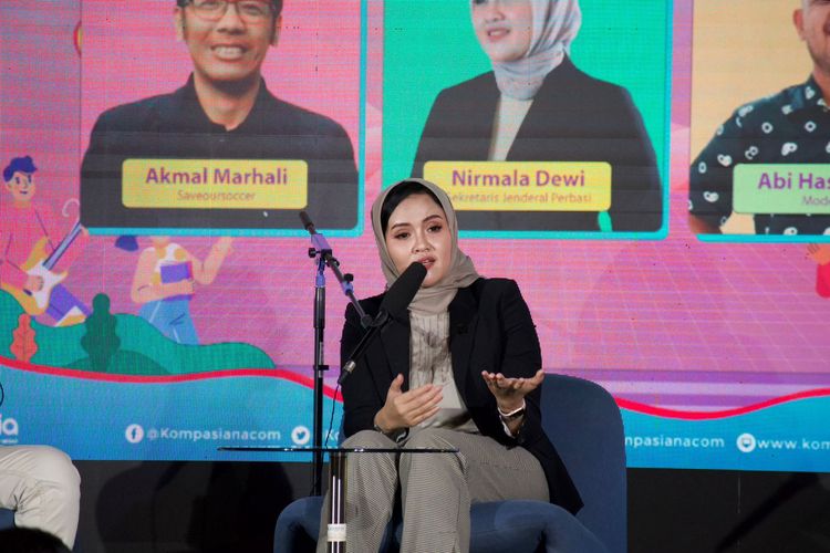 Sekjen PP Perbasi Nirmala Dewi di Kompasianival 2022