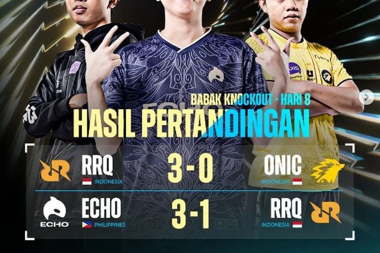 Hasil pertandingan hari kedelapan Knockout Stage M4 World Championship.