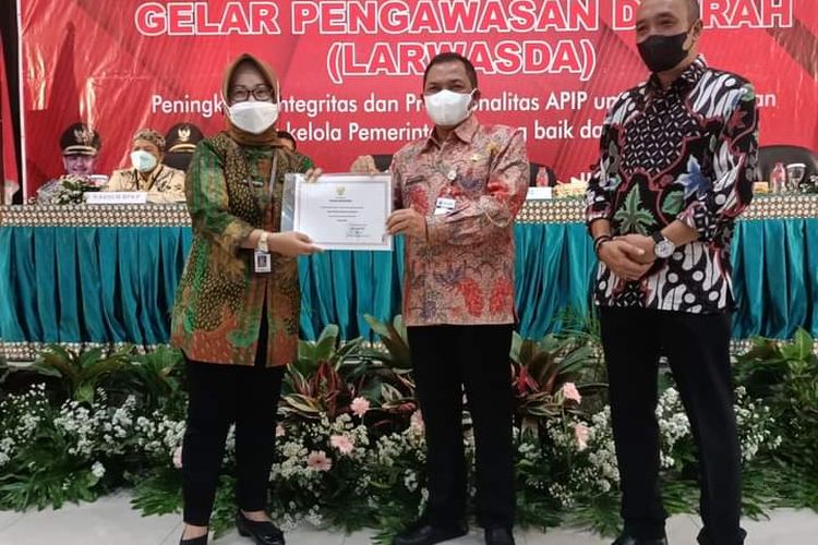 Bupati Semarang Ngesti Nugraha membuka acara Gelar Pengawasan Daerah 2021