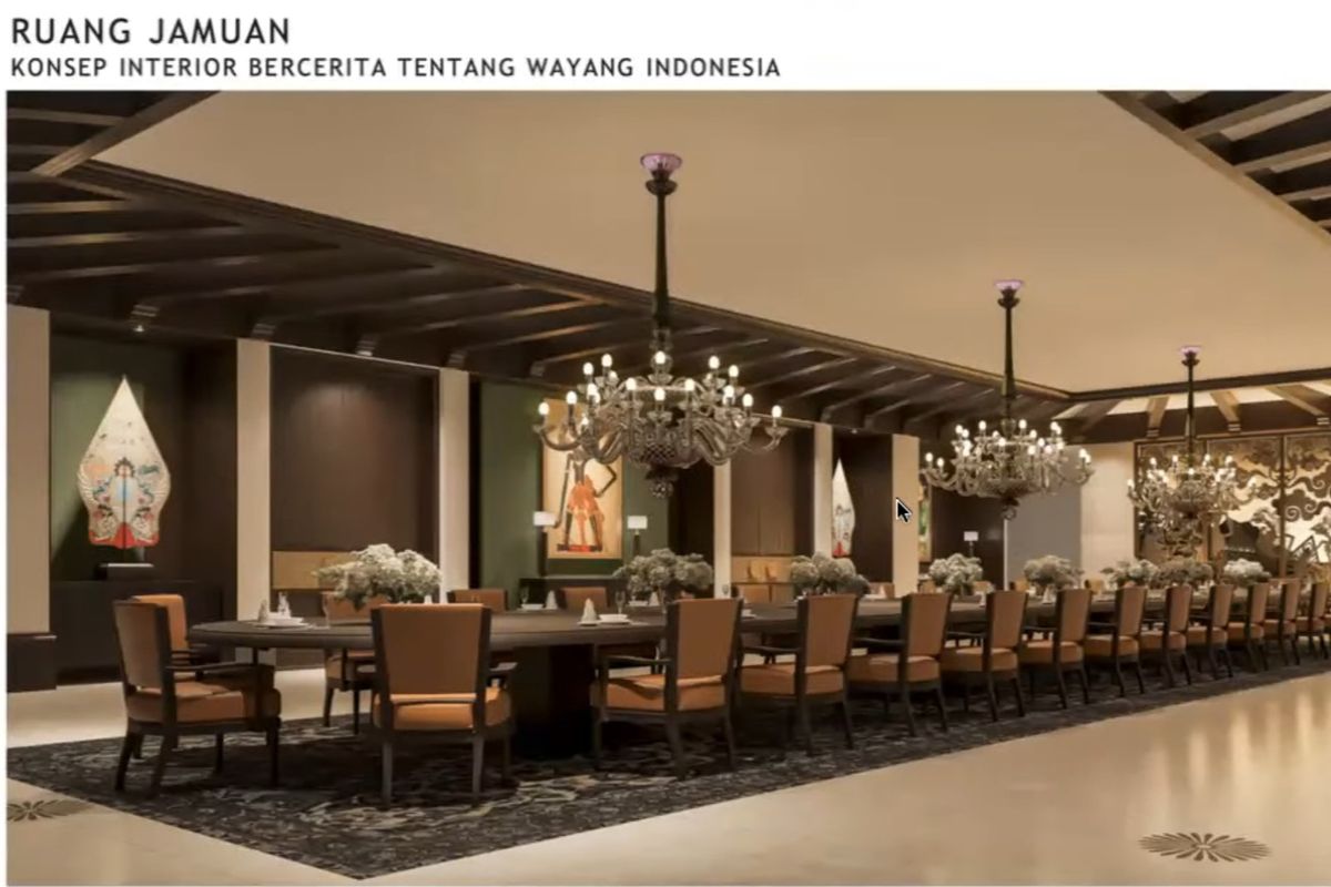 Interior Istana Kepresidenan di IKN.
