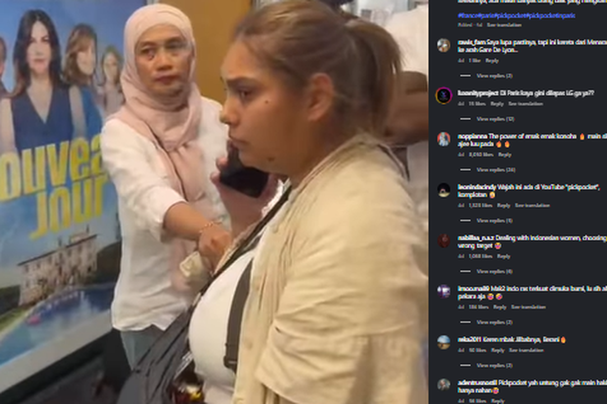 PENCOPETAN - Tangkapan layar reels Instagram WNI dan keluarganya berhasil tangkap pencopet di Paris, Perancis. Aksinya menuai pujian dari warganet, Sabtu (12/7/2025).