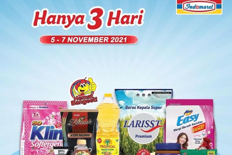 Katalog promo Indomaret periode 5-7 November 2021.