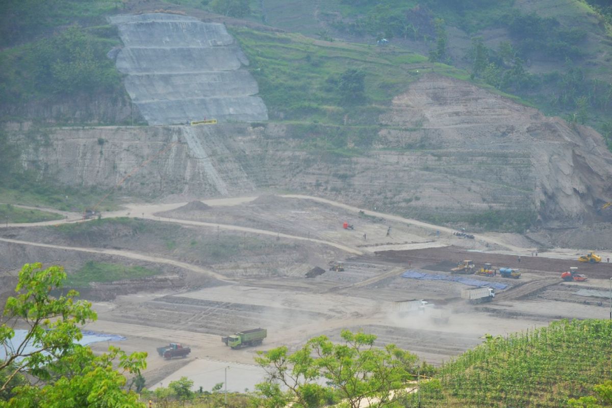 Waduk Logung, Kudus, Jateng, Sabtu (4/11/2017)