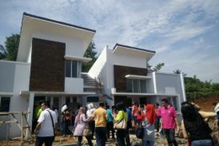 Contoh Rumah Sederhana (RS) di Perumahan Citra Maja Raya, Maja, Lebak, Banten. Foto diambil pada Kamis, (7/5/2015).