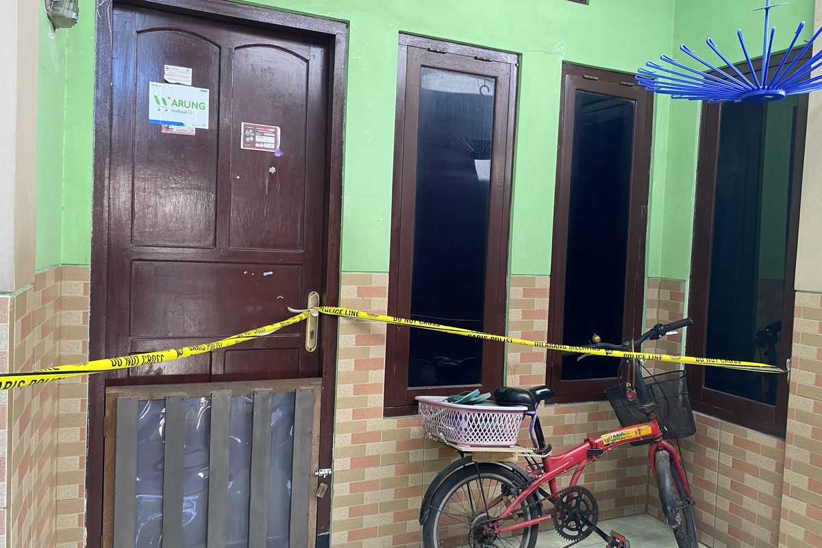 Rumah istri yang tega bacok suaminya karena alasan ekonomj