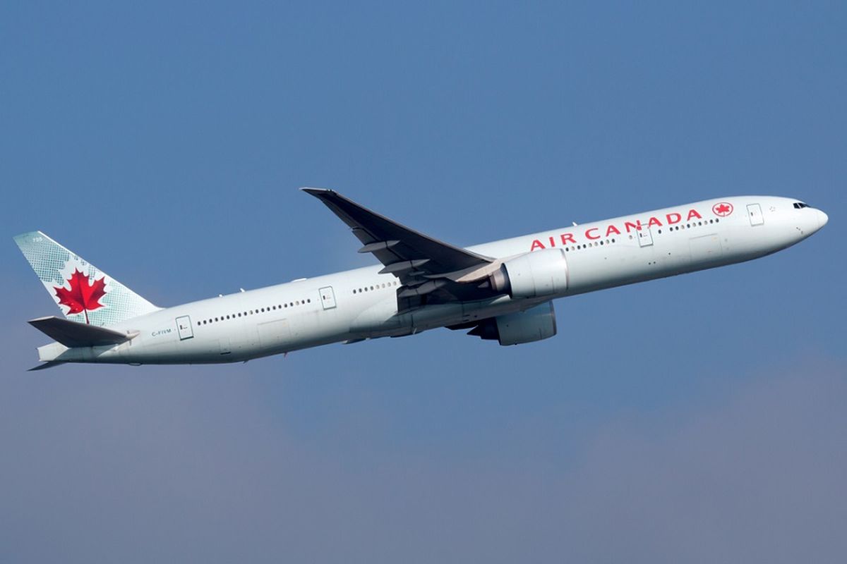 Pesawat milik maskapai penerbangan Air Canada.