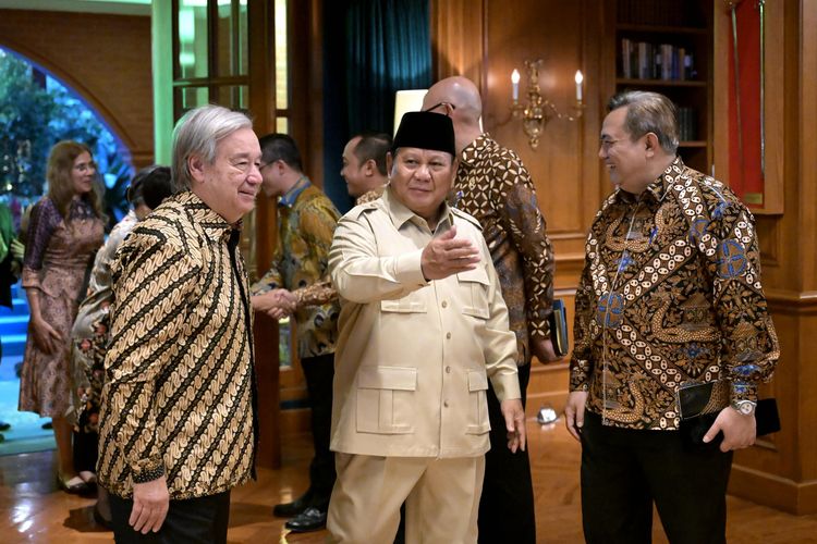 UN Secretary-General Antonio Guterres Stays at Prabowo's House in Hambalang