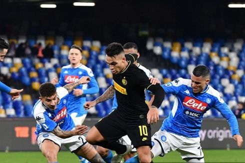 Inter Vs Napoli, Rekor Pertemuan Kedua Tim pada 5 Laga Terakhir