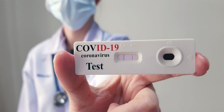 Ilustrasi alat tes antibodi virus corona untuk mendeteksi secara akurat Covid-19.