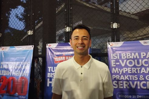 Raffi Ahmad Bersemangat Dapatkan Trofi Berlian di Tiba-tiba Tenis 