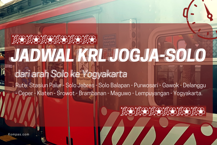 Jadwal KRL Jogja-Solo.