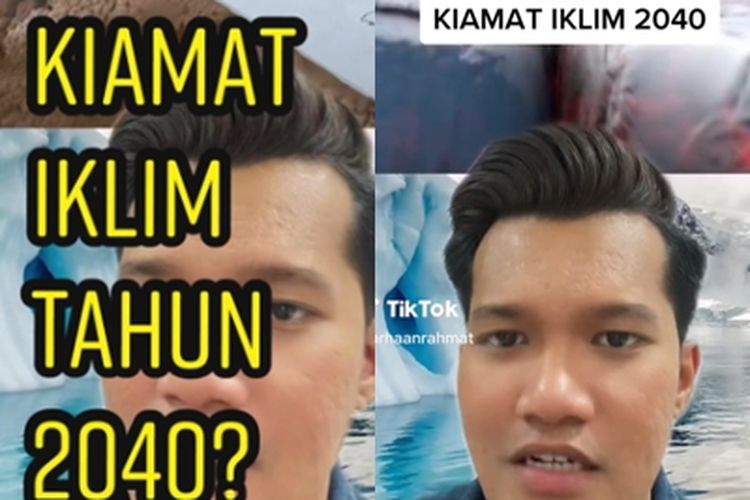 Tangkapan layar video kiamat iklim 2040.