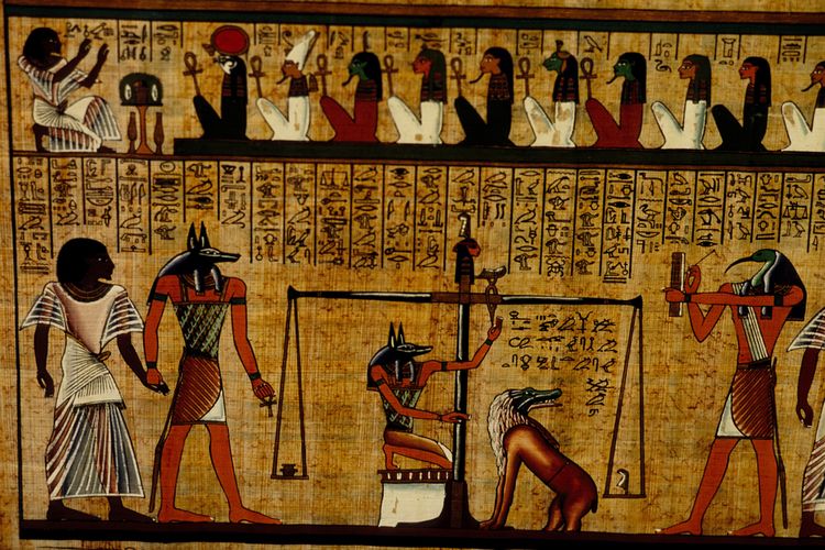Kitab orang mati Mesir kuno.