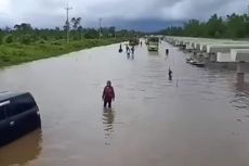 Banjir Rendam Palangkaraya, Mobil dan Truk Terjebak di Jalan Trans Kalimantan