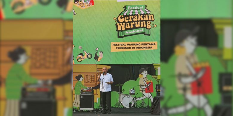 Bapak Teten Masduki selaku Menteri Koperasi dan UMKM mewakili Presiden Joko Widodo dalam pembukaan Festival Gerakan Warung Nasional.