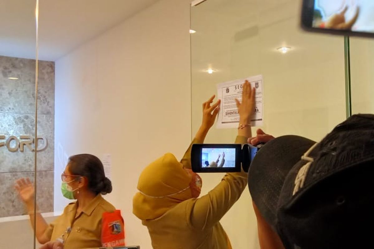 Langgar ketentuan PSBB, 1 kantor di Sudirman ditutup