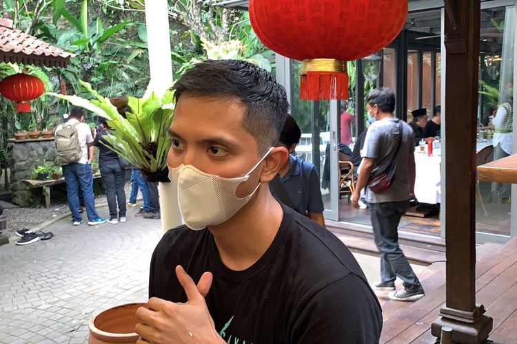 Gibran Marten saat ditemui dalam acara syukuran produksi film Sayap-Sayap Patah di kawasan Kebayoran Baru, Jakarta Selatan, Rabu (26/1/2022).