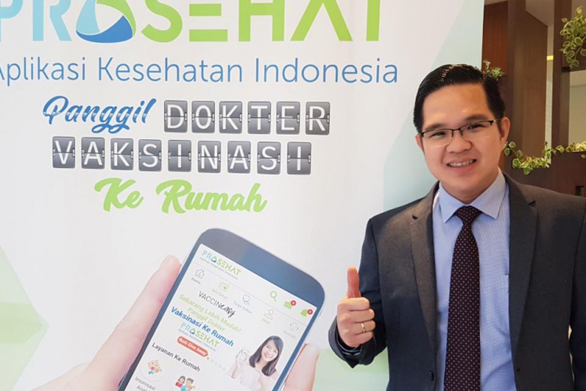 Dr Ferry Darmawan, MD, Obgyn saat peluncuran aplikasi ProSehat, Jakarta, Selasa (27/3/2018).