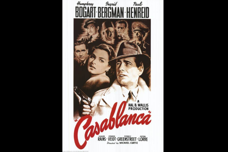 Poster film Casablanca. 