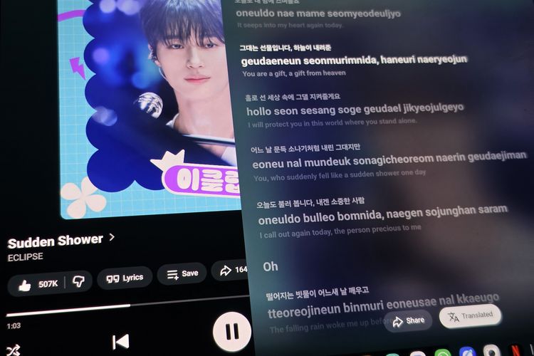YouTube Music Tampilkan Lirik Huruf Latin untuk Lagu K-Pop dan Mandarin, Karaoke Makin Seru