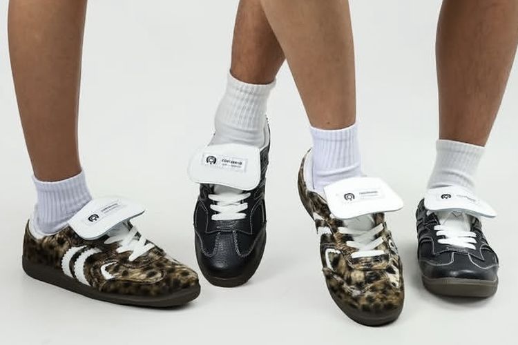 Ilustrasi sneakers dari merek sepatu Corebrand.