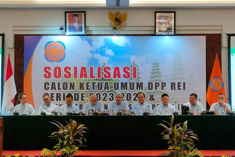 Sosialisasi Calon Ketua Umum DPP REI Periode 2023-2026, di Bali, Rabu (5/7/2023).