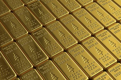 Harga Emas Dunia Turun ke Level Terendah dalam Sebulan 