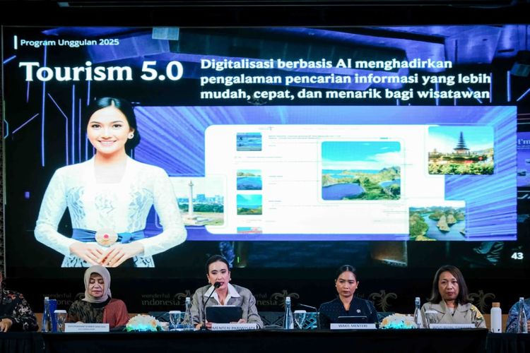 Potrait MaiA, AI Assistant yang memberikan informasi seputar pariwisata Indonesia. 