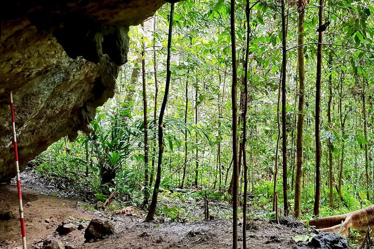 Alat-alat batu dari gua di Maluku Utara memberi petunjuk kehidupan manusia pelintas kepulauan seribu tahun lalu