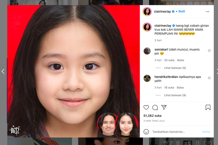 Aplikasi prediksi wajah bayi yang viral di TikTok dan Instagram