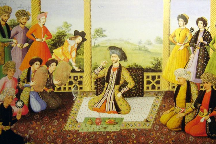Ilustrasi Raja Suleiman I dari Kerajaan Safawi pada 1670.