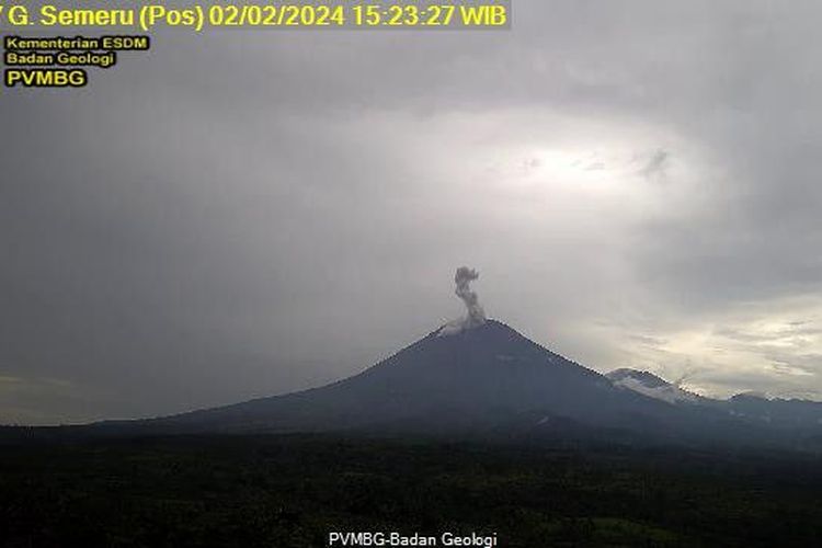 Erupsi Gunung Semeru, Jumat (2/2/2024)