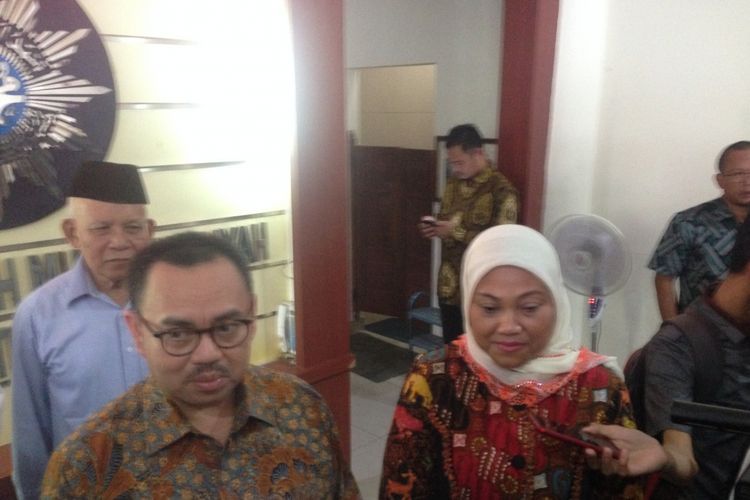 Paslon Sudirman Said dan Ida Fauziyah menyambangi kantor PW Muhammadiyah Jateng, Senin (15/1/2018).