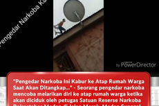 Viral Video Kejar-kejaran Antara Polisi dan Pengedar Narkoba di Atap Rumah Warga