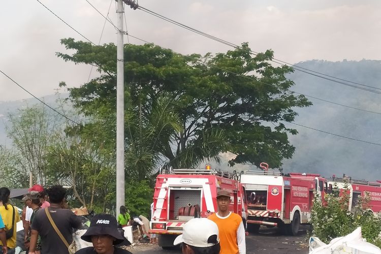 Kebakaran di Jatibarang, Kota Semarang, Jawa Tengah 