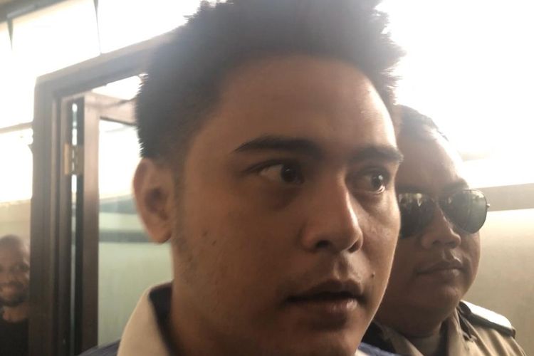 Galih Ginanjar tiba di Pengadilan Negeri Jakarta Selatan, Senin (17/2/2020), untuk menjalani sidang lanjutan kasus video ikan asin.