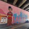 Mural di Tembok Stasiun Jatinegara, PPSU: Supaya Kawasan Tidak Seram