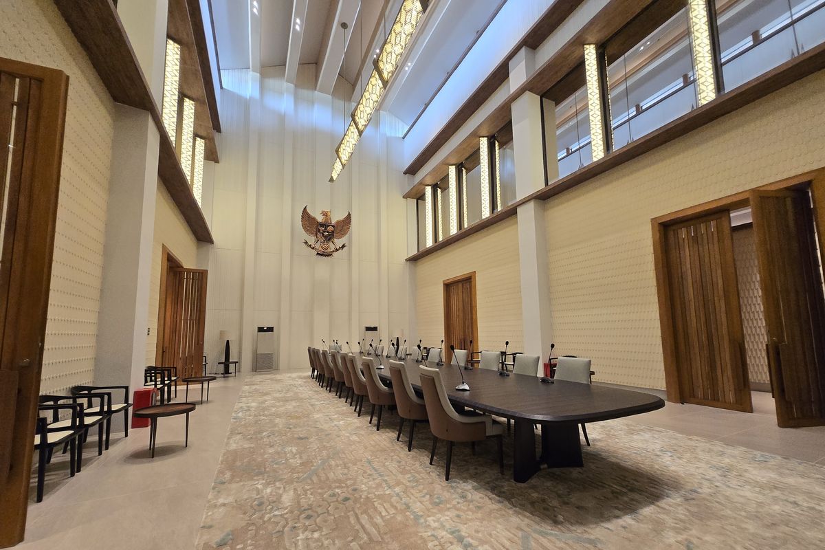 Ruang meeting VVIP Bandara Internasional Nusantara di Ibu Kota Nusantara (IKN) 