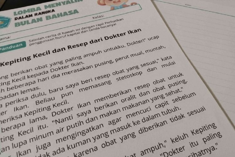 Semarak Bulan Bahasa, Semangat Literasi di Sekolah Kami
