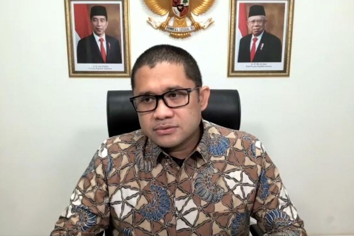 Kepala Badan Kebijakan Fiskal (BKF) Kemenkeu, Febrio Nathan Kacaribu dalam taklimat media, Kamis (10/2/2022). 