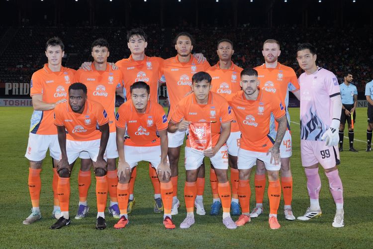 Starting line up Ratchaburi FC saat berlaga di fase grup AFC Champions League Two (ACL 2) 2025-2026. 