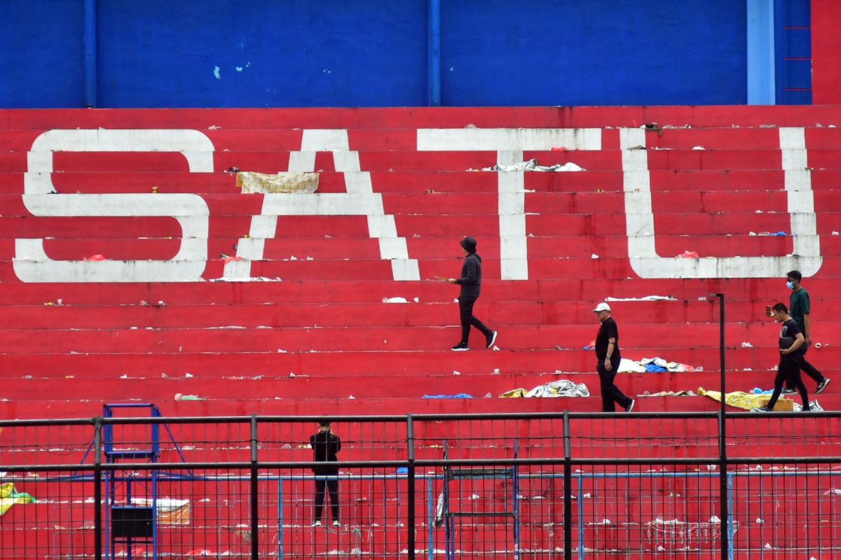 Hari ke-5 Ketua umum PSSI Mochamad Iriawan kembali meninjau stadion seusai pasca tragedi yang terjadi pada pekan ke-11 Liga 1 2022-2023 seusai pertandingan bertajuk Derbi Jawa Timur, Arema FC melawan Persebaya Surabaya di Stadion Kanjuruhan Kepanjen, Kabupaten Malang, Kamis (6/10/2022) siang.